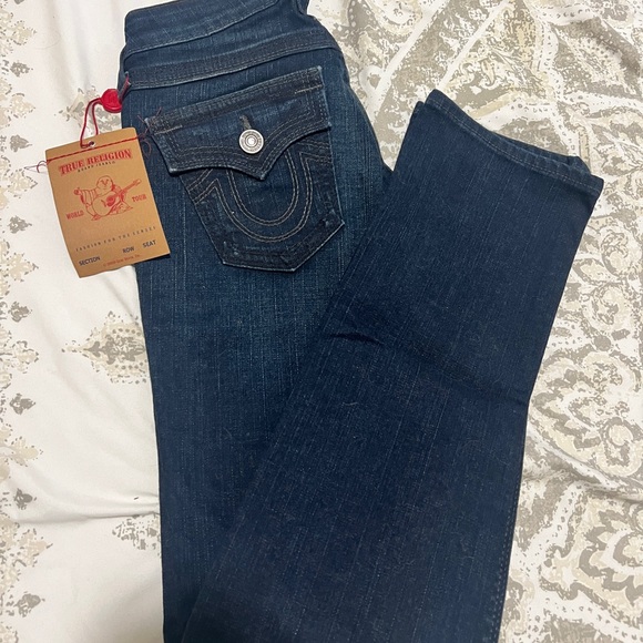 True Religion Blue Boot Cut Jeans Premium Denim - Picture 1 of 3